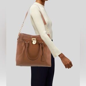 Michael Kors Hamilton Brown Satchel